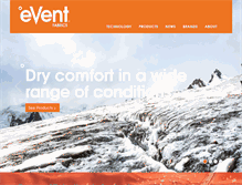 Tablet Screenshot of eventfabrics.com